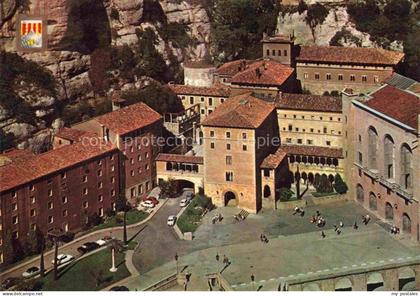 Montserrat Kloster BARCELONA Cataluna ES Plazas del Santuario vista aérea