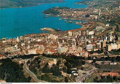 Vigo Galicia Espana Fliegeraufnahme