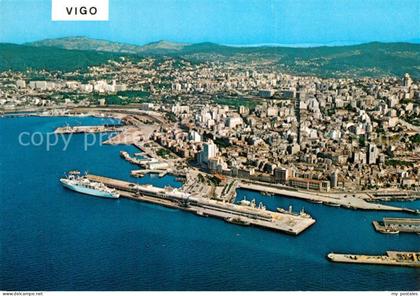 Vigo Galicia Espana Fliegeraufnahme