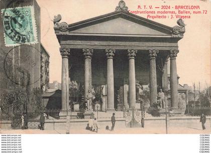 ESPAGNE - S04871 - Barcelona - Construcciones Modernas - Ballen - Num. 72 - Arquitecto J. Vilaseca -