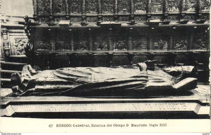 CPA Burgos Catedral Estatua Del Obispo Mauricio Siglo XIII