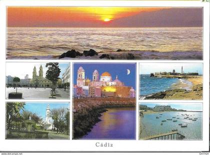 CP CADIZ circulée/timbrée