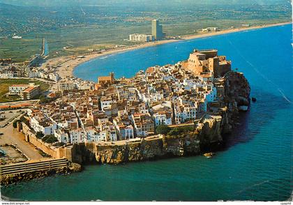 CPM 202 peniscola(castellon) vue aerienne