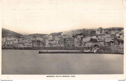 A929 Spain Morocco 1932 Ceuta General view vintage postcard