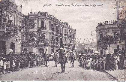 SPAIN - Melilla, Desfile ante la Comandancia General, Postcard
