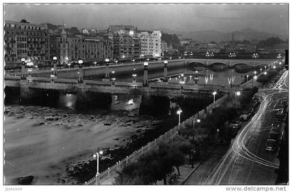 SAN SEBASTIAN  PUENTES SOBRE LA RIA: EIECTO NOCTURNO