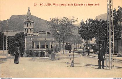 España - SOLLER Baleares - Vista general de la Estacion del ferrocarril - Ed. La Artistica 23