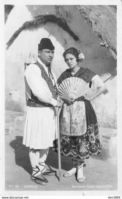 Espagne - MURCIA - Barracas tipos regionales - Escenas Huertanas - Eventail