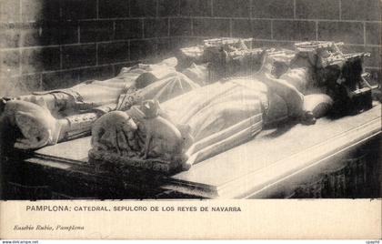 CPA Pamplona Catedral Sepulcro de los Reyes De Navarra