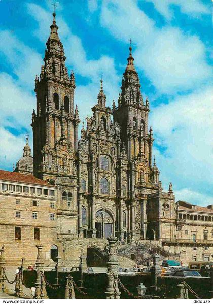 Espagne - Espana - Galicia - Santiago de Compostela - Catedral - Fachada del Obradoiro  - Cathédrale - CPM - Voir Scans