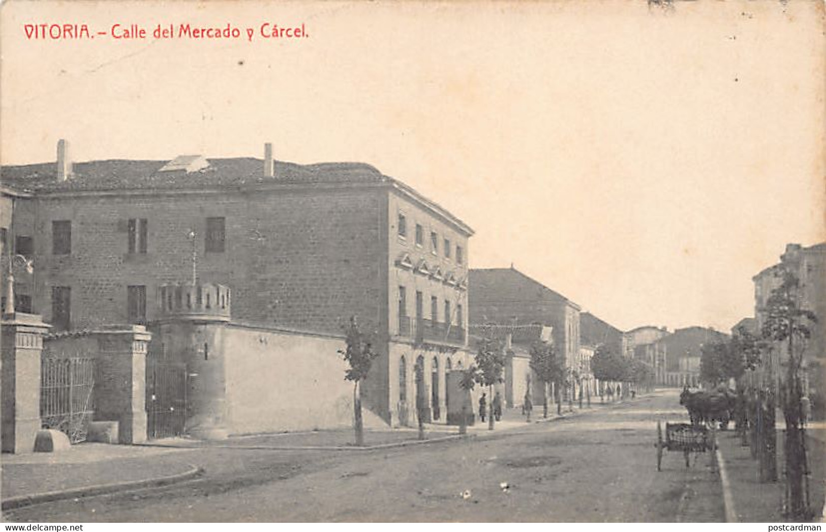 España - ÁLAVA (Vitoria) Calle del Mercado y Carcel - Ed. Thomas