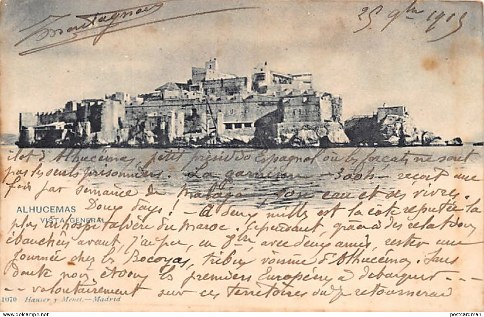 España - ALHUCEMAS - Vista general - Ed. Hauser y Menet 1070