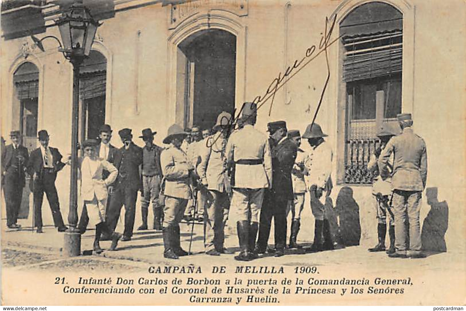 España - CAMPANA DE MELILLA 1909 - Infanté Don Carlos de Borbon - Ed. Boumendil 21