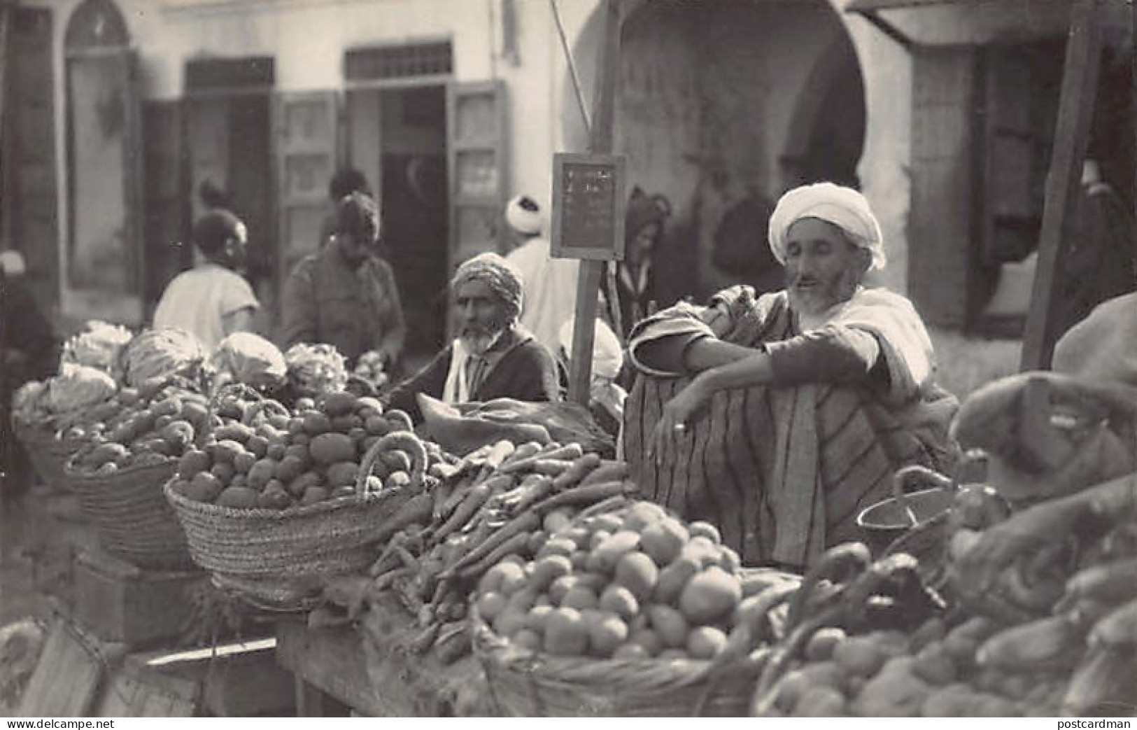 España - CEUTA - Vendedores moros - POSTAL FOTO - Ed. Francisco Rubio (Ceuta)