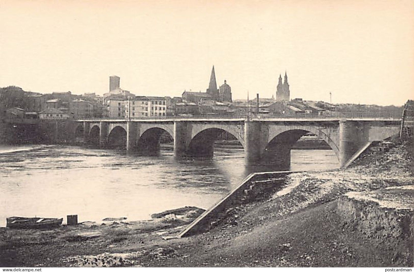 España - LOGROÑO (La Rioja) Puente de piedra - Ed. L. Roisin
