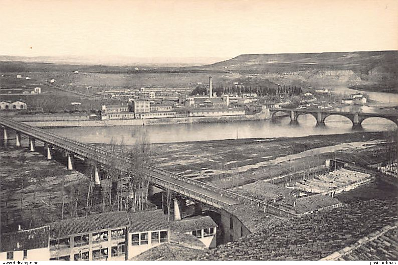 España - LOGROÑO (La Rioja) Puentes de hierro y de piedra - Ed. L. Roisin