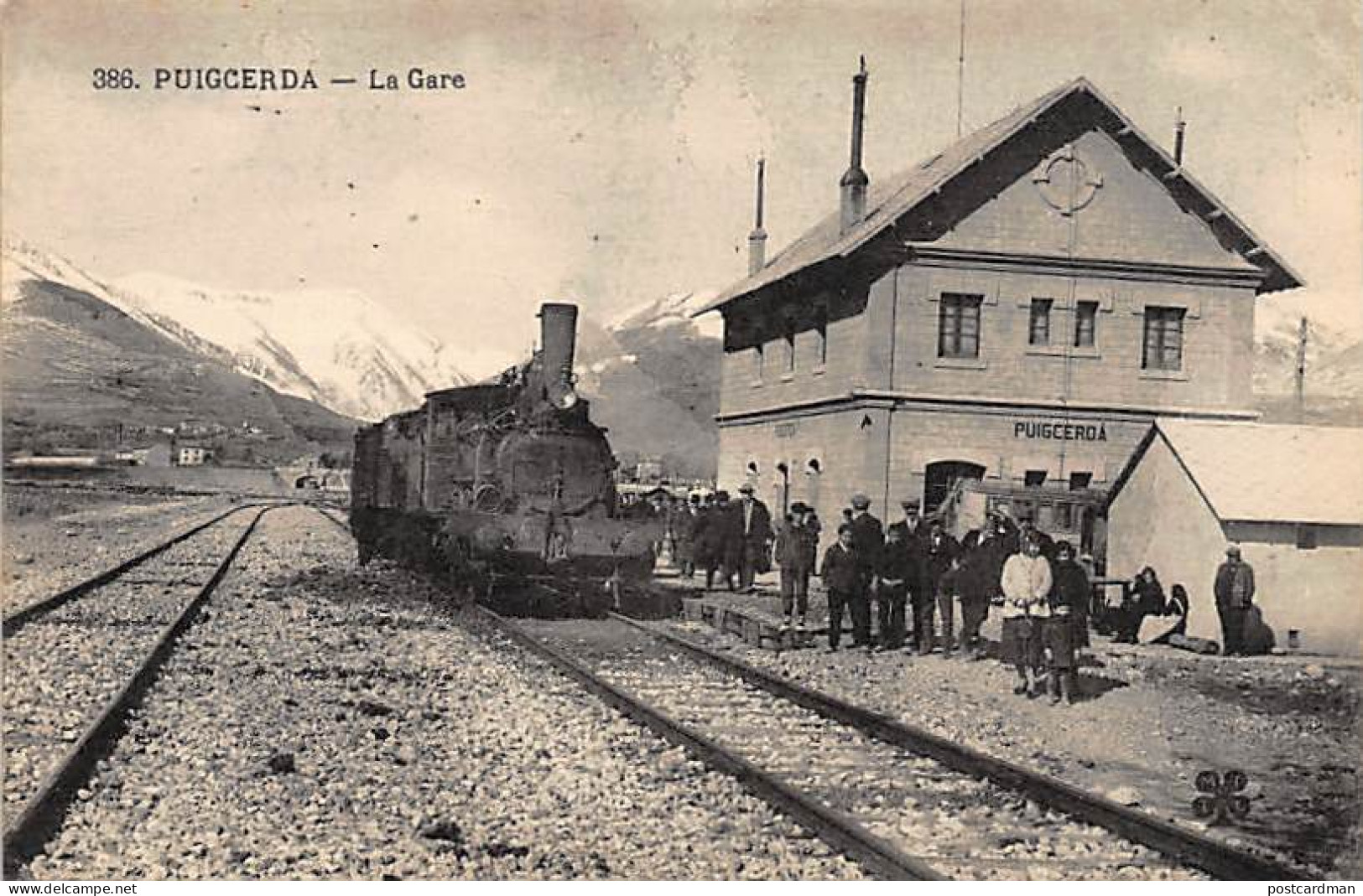 España - PUIGCERDA - Estacion del Ferrocarril - Ed. 386