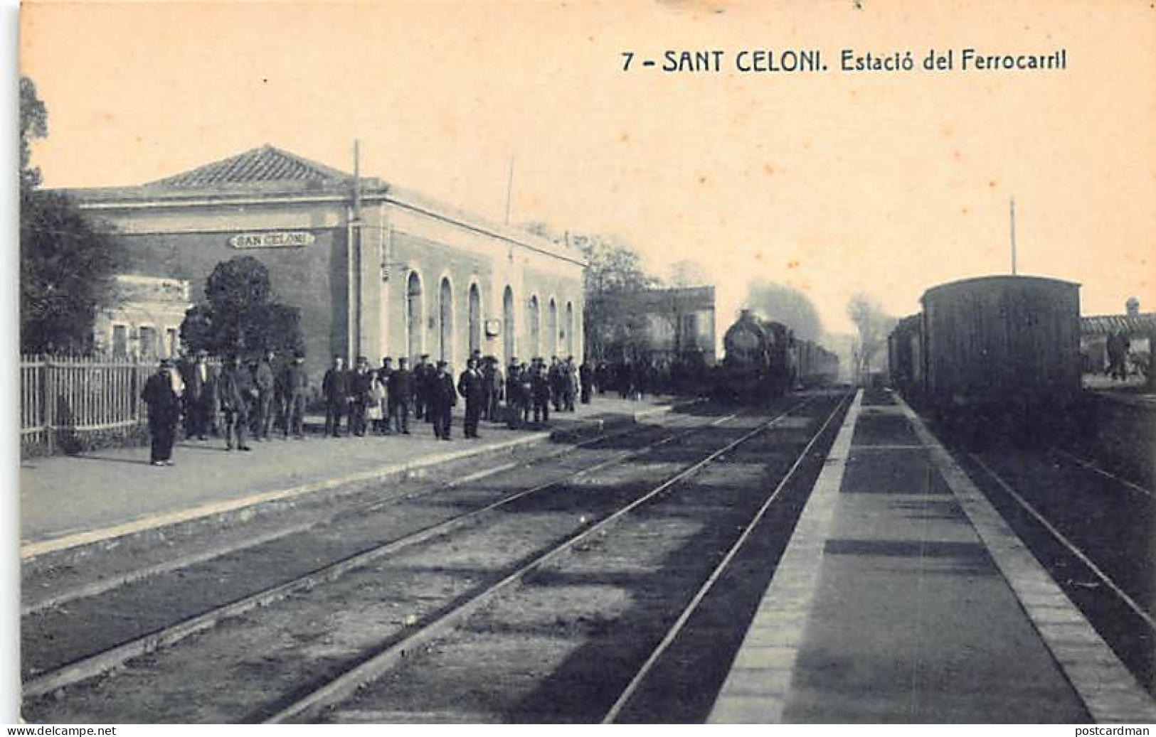 España - SANT CELONI (Cat.) - Estacion del Ferrocarril - Ed. El Siglo Moderno 7