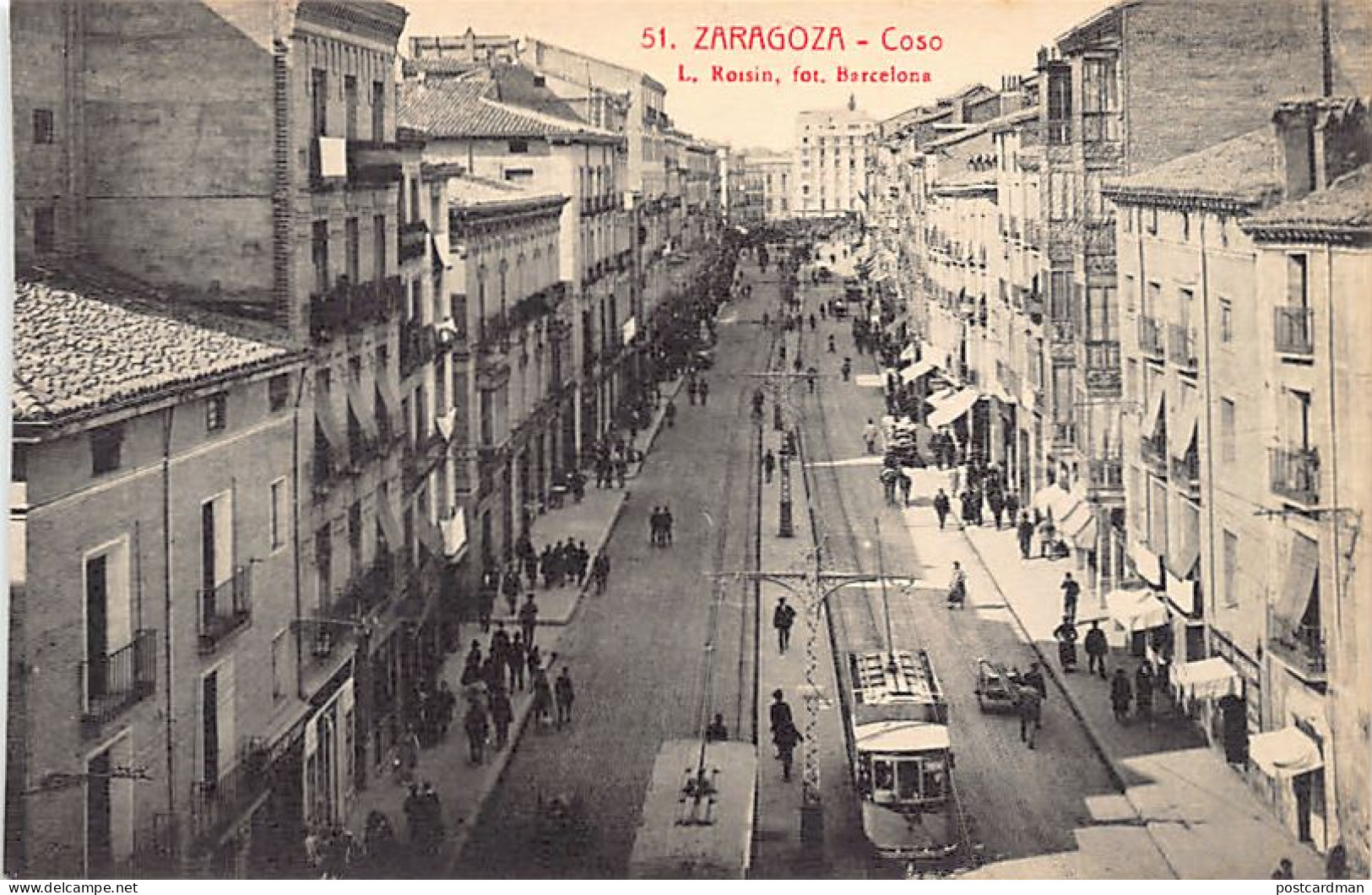 España - ZARAGOZA (Aragon) Coso - Ed. L. Roisin 51
