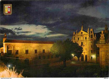 Espagne - Espana - Castilla y Leon - Avila - Convento de Santa Teresa y Palacio de Justicia - Nocturna - Vue nocturne du