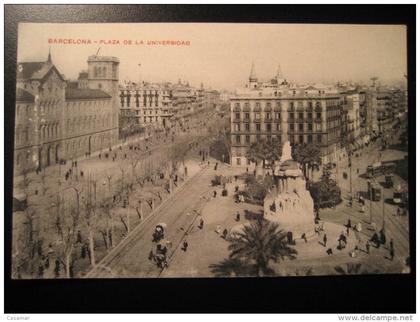 BARCELONA Universidad University Square Bazar Bazaar toy shop advertising publicity Catalonia Spain post card