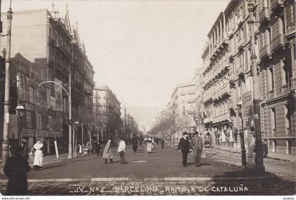 POSTAL DE BARCELONA DE LA RAMBLA DE CATALUÑA