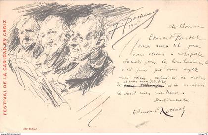 ESPAGNE - CADIZ - Festival de la Caridad en Cadiz  - illustrateur Dominguez