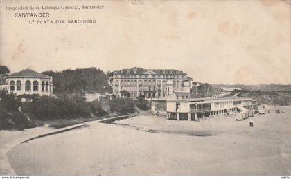 ***   CANTABRIA ***    SANTANDER  playa del sardinero  stamped  TTB