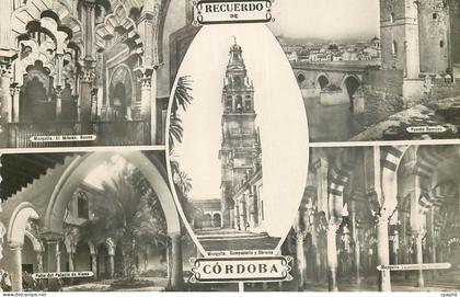 CPM Recuerdo de Cordoba Patio del Palacio de Viana Mezquita Nueva Puente Herman