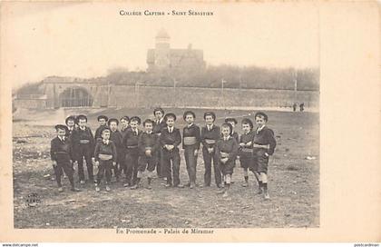 España - SAN SEBASTIÁN Guipúzcoa - Collegio francès Captoer - Caminata hasta el Palacio Miramar