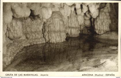CPA Huelva Aracena Espana Gruta de las Maravillas Joyeria