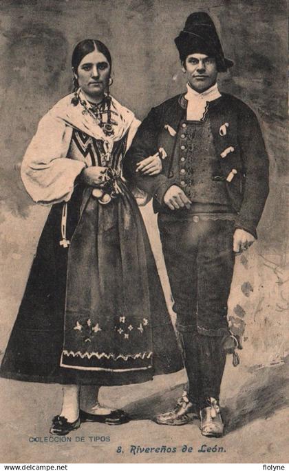 leon - rivereños de leon - tipos folklore - espagne españa