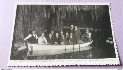 CPSM PALMA DE MALLORCA CUEVAS DEL DRACH PORTO CHRISTO NAVEGANDO POR EL LAGO MARTEL ED A VICH BARQUES GROTTE
