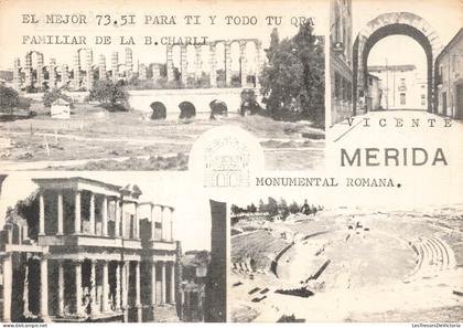 ESPAGNE - Mérida - Monumental Romana - Aqueducte - Théâtre romain - gradin - patrimoine - Carte postale ancienne