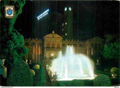 Espagne - Espana - Navarra - Pamplona - Fuentes y Jardines de la Diputacion - Nocturna - Fontaines et Jardins de la Dipu