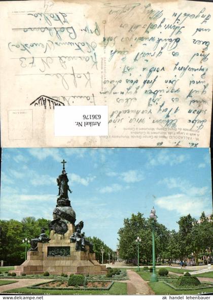 636176,Valladolid Paseo de Campo Grande Monumento a Colon Monument Columbus Spain
