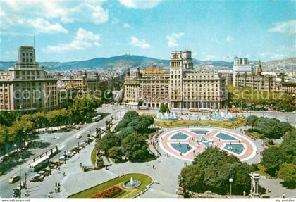 Barcelona Cataluna Plaza de Cataluna vista parcial