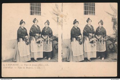 ESPANA  TIPOS DE MUJERES   STEREOCARD