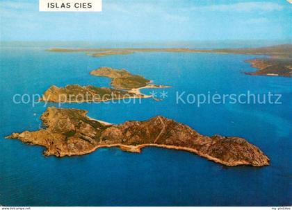 Islas Cies Vigo Galicia ES Fliegeraufnahme