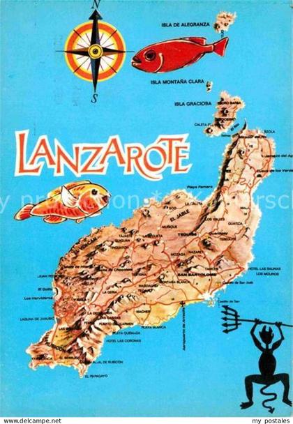Lanzarote Kanarische Inseln Inselpanorama