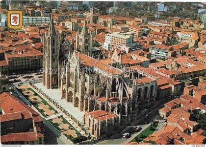 Leon Castilla y Leon ES Catedral vista aérea