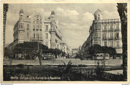 Melilla - Entrada de la Avenida de la Republica