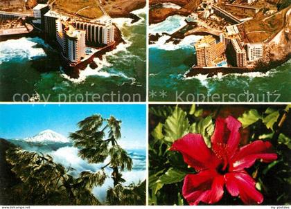 Mesa del Mar Hotel Marysol Fliegeraufnahme Blumen Landschaftspanorama Vulkan Tei