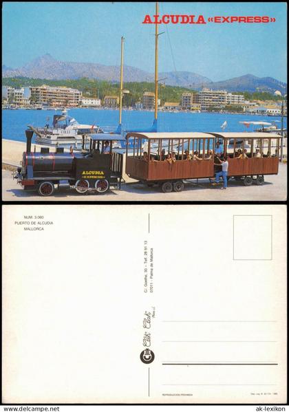 Postale Puerto de Alcudia PUERTO Hafen 1987  Mallorca Balearen