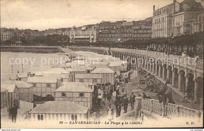 San Sebastian  Pais Vasco ES La Playa y la Concha