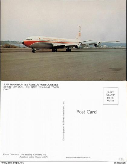 Santa Cruz de Tenerife TAP TRANSPORTES AEREOS PORTUGUESES Boeing 707-382B 1985