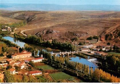 Soria Castilla ES Panoramics de la rivera de rio Duero Fliegeraufnahme