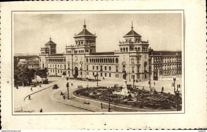 CPA Valladolid Plaza de zorrilla y Aca demia de Caballeria
