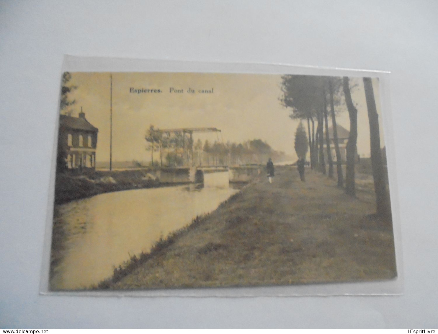 ESPIERRES Pont du Canal Animée Carte Postale