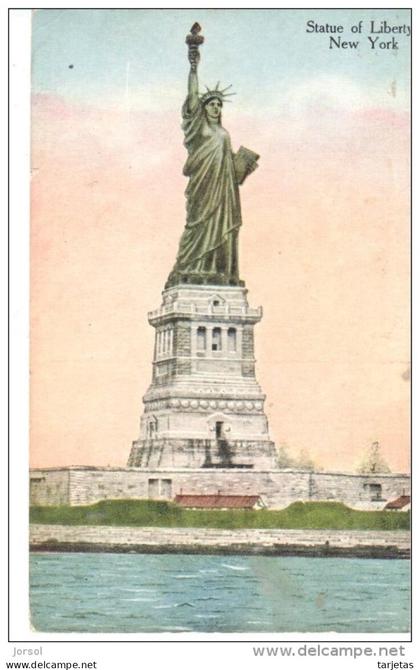 POSTAL   N EW  YORK  -EE.UU.  - ESTATURA DE LA LIBERTAD